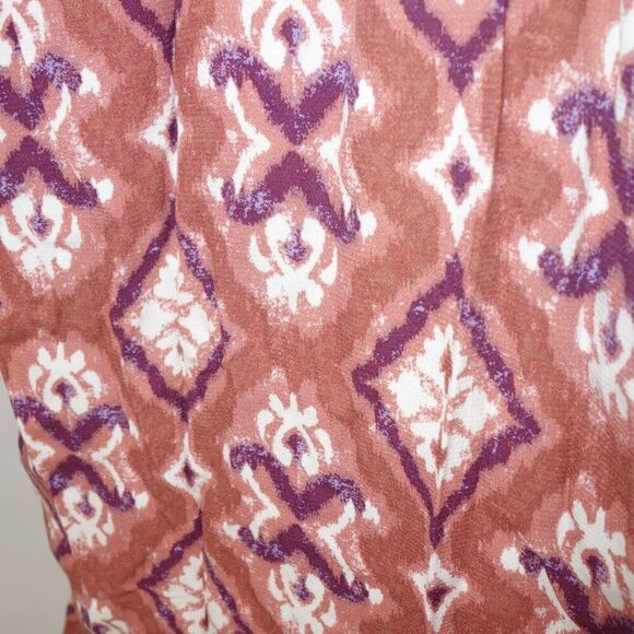 NEW Knox Rose Cognac Paisley Duster Cardigan Kimono Pink Women's Medium/Large - Picture 6 of 10